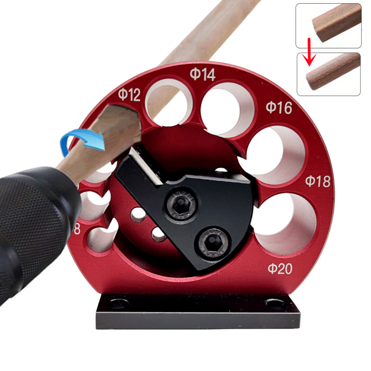 Woodworking Or Woodworking - 8-Holes Adjustable Dowel Maker Jig 8mm-20mm