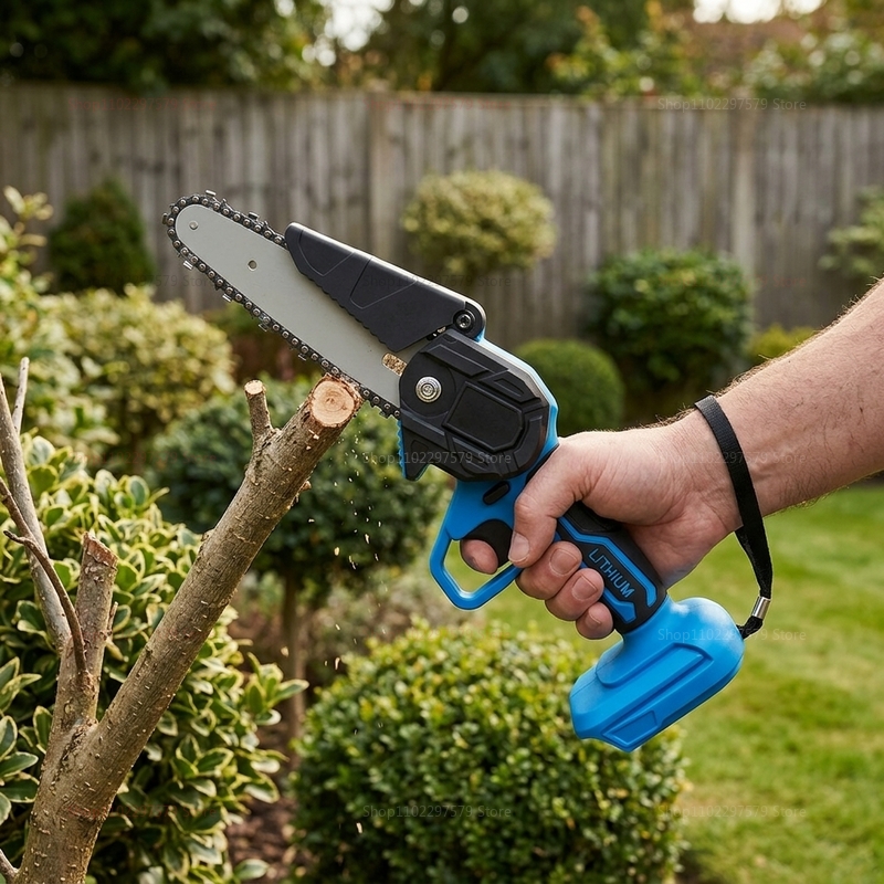 Woodworking Yard Projects - 6 Inch Cordless Electric Chainsaw Rechargeable
