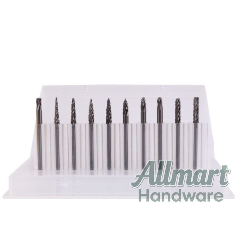 Router Bits For Woodworking - 10PCS Wood Carbide Rotary Burr Set,
