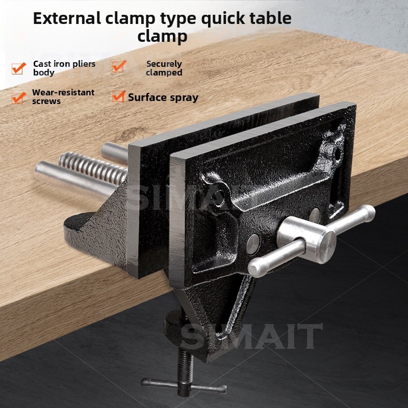 Woodworking Vise For Workbench - Quick-Release Woodworking Bench Vise | Rapid