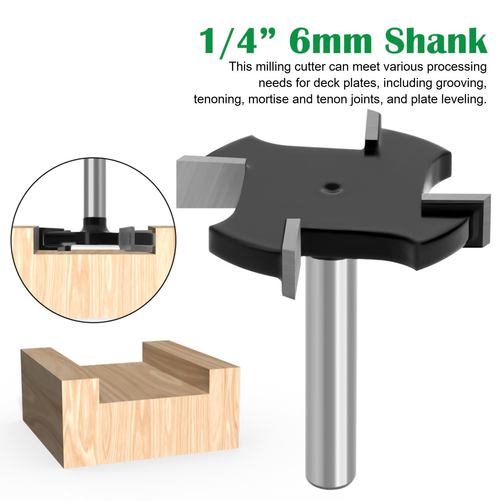 Router Bits For Woodworking - Flattening Router Bit 1/4 Inch Shank