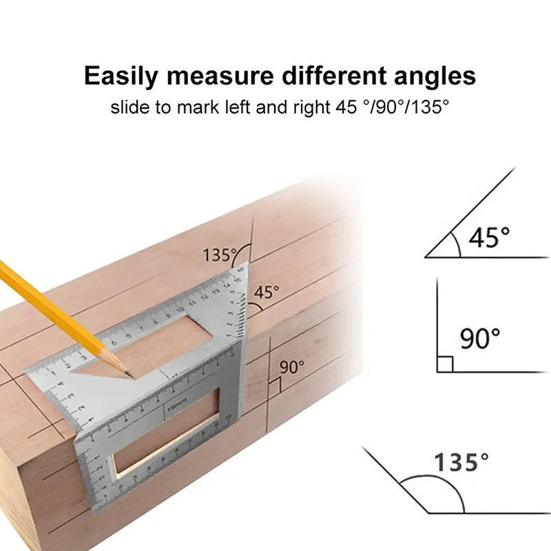 Multifunctional Angle Ruler 45 - Woodworking Classes review and price