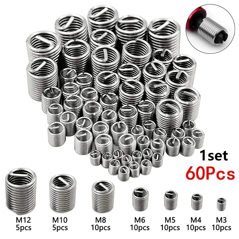 60pcs Stainless Steel Spiral W - Woodworking Shop review and price