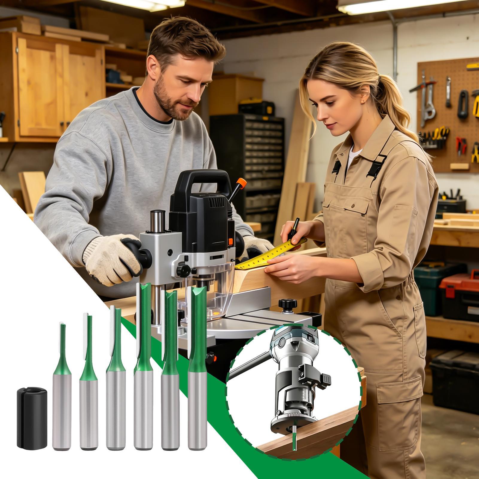Straight Router Bit 8mm Shank  - Router Bits For Woodworking review and price