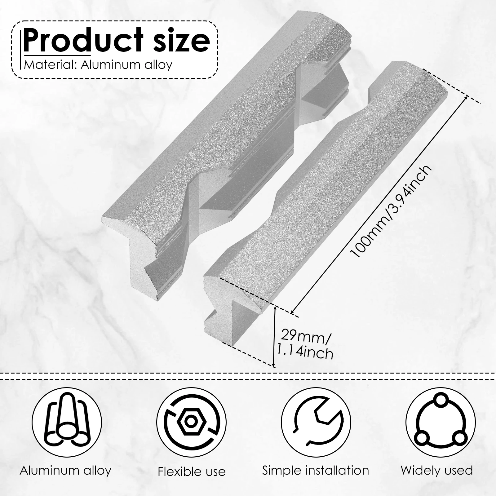 Magnetic Vise Jaws 4/5/6inch V - Woodworking Vise Types review and price