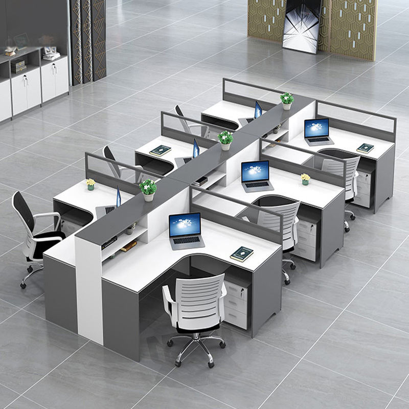 Modern Simple 4/6 Staff Desk T - Woodworking Desk Chair review and price