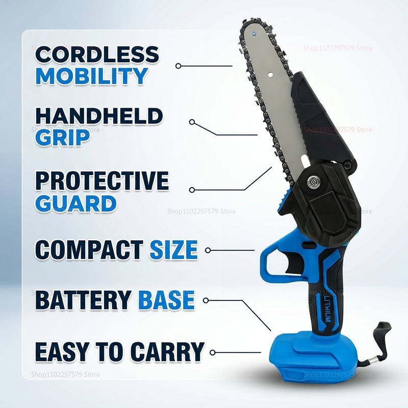 6 Inch Cordless Electric Chain - Woodworking Yard Projects review and price