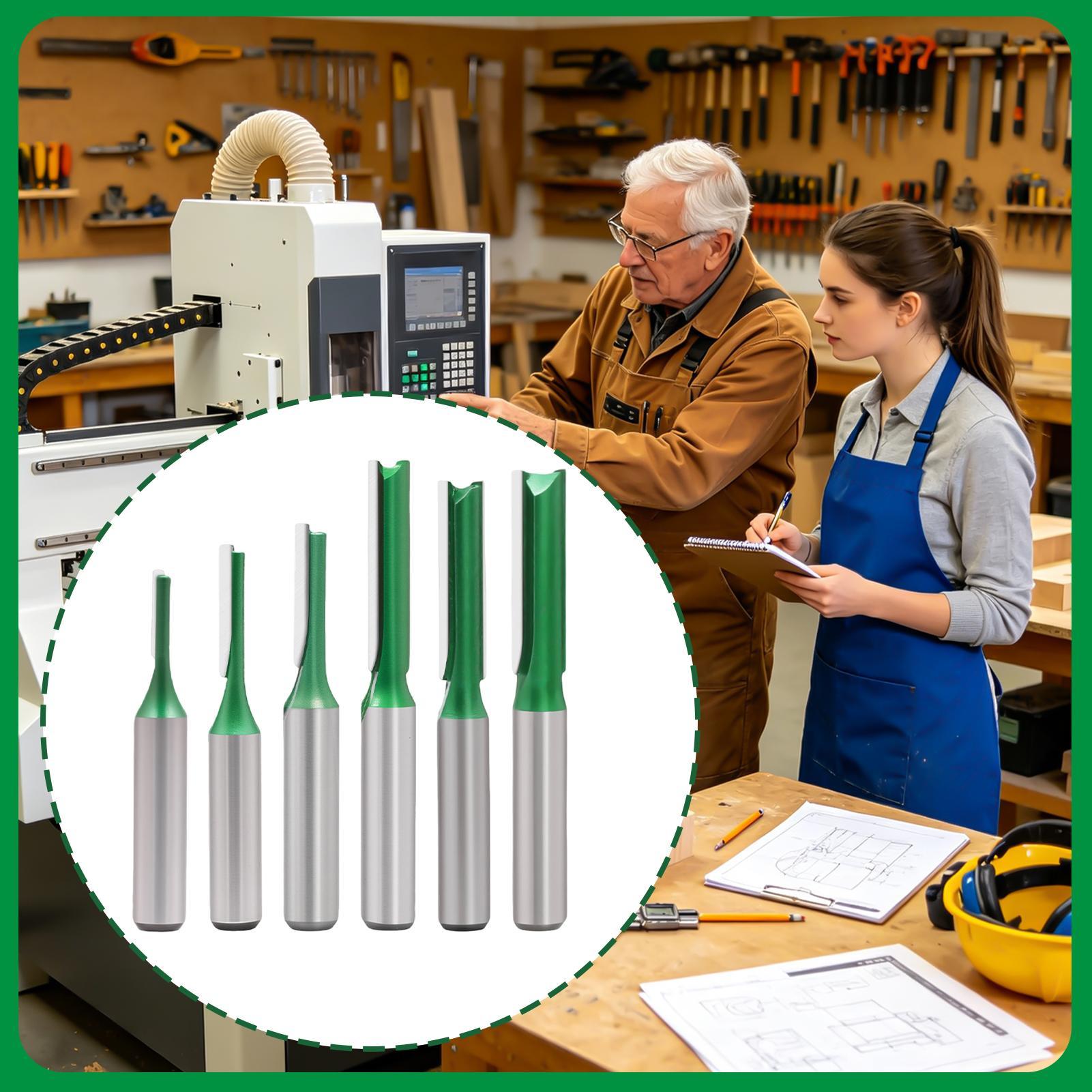 Straight Router Bit Set 0.3 In - Router Bits For Woodworking review and price