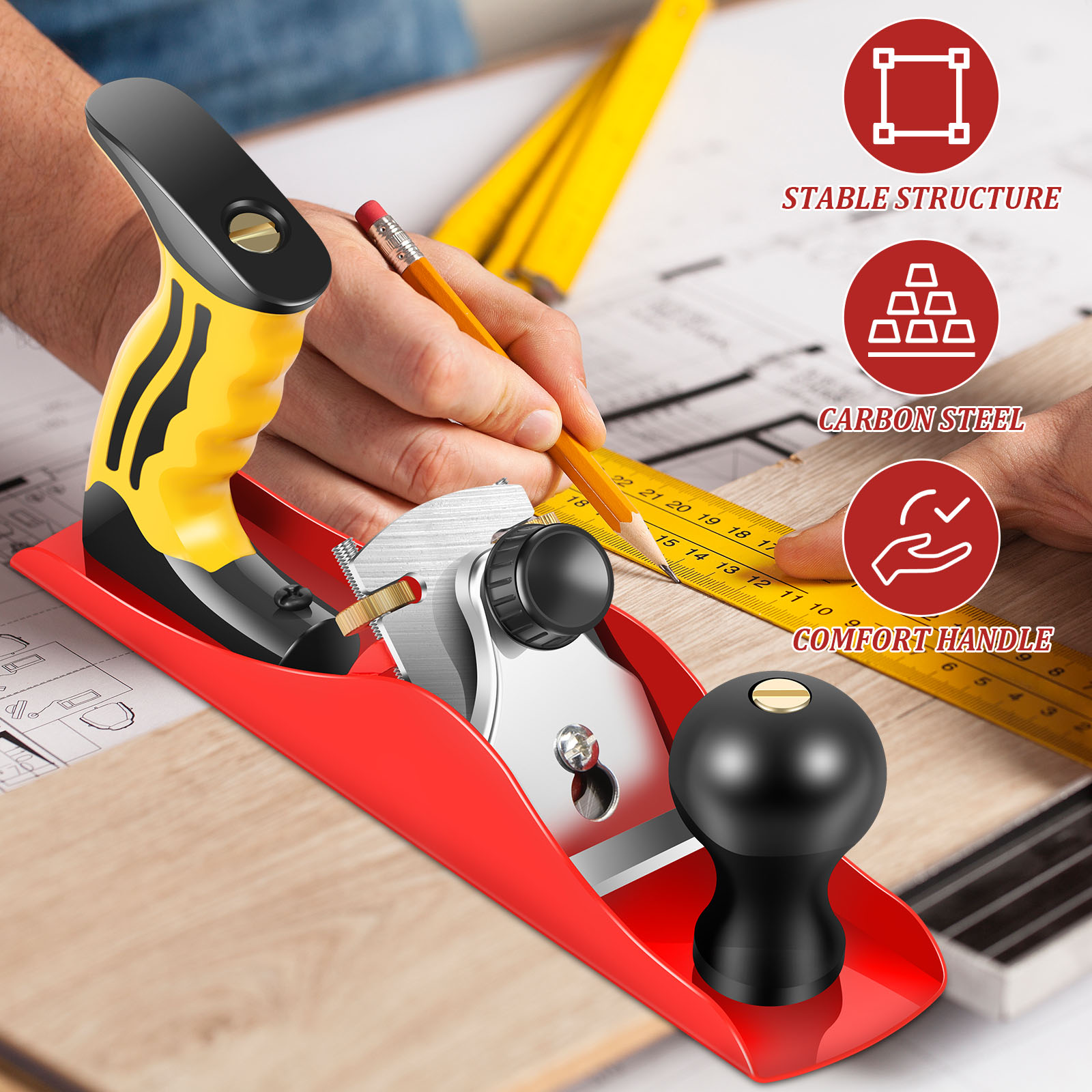 Wood Hand Planer Set Hand Tool - Woodworking Shop review and price