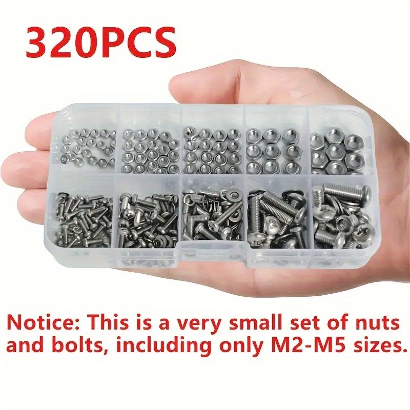 Hex Nuts and Bolt Set - 320 pi - Woodworking Shop review and price