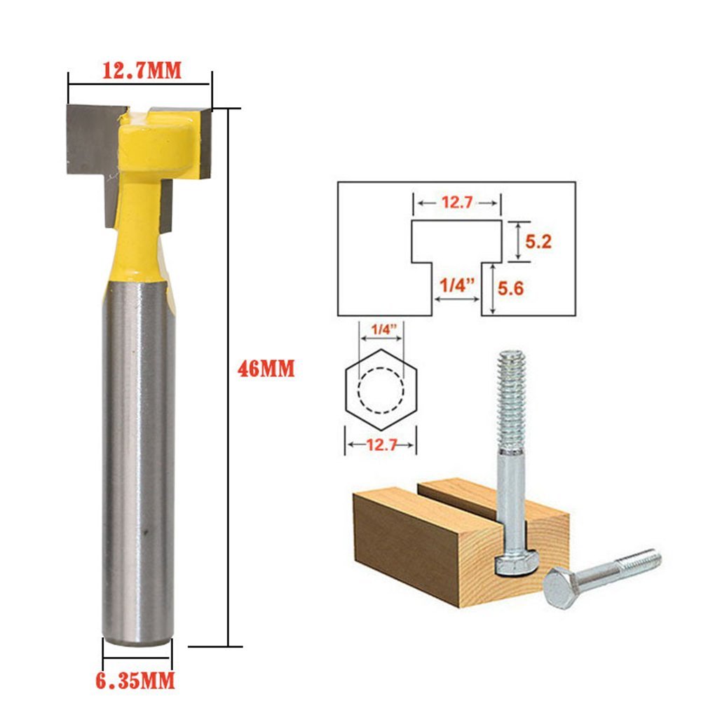A11I 1/4 inch Shank T-Slot Cut - Router Bits For Woodworking review and price