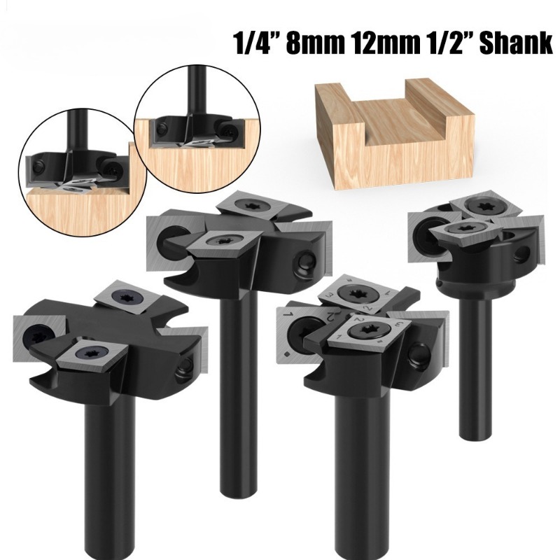 4 Flute Indexable T-Slot Route - Router Bits For Woodworking review and price
