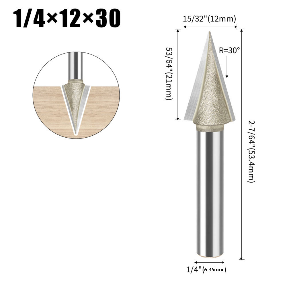 Carbide V Bit 30 Degree V Shap - Woodworking Or Woodworking review and price