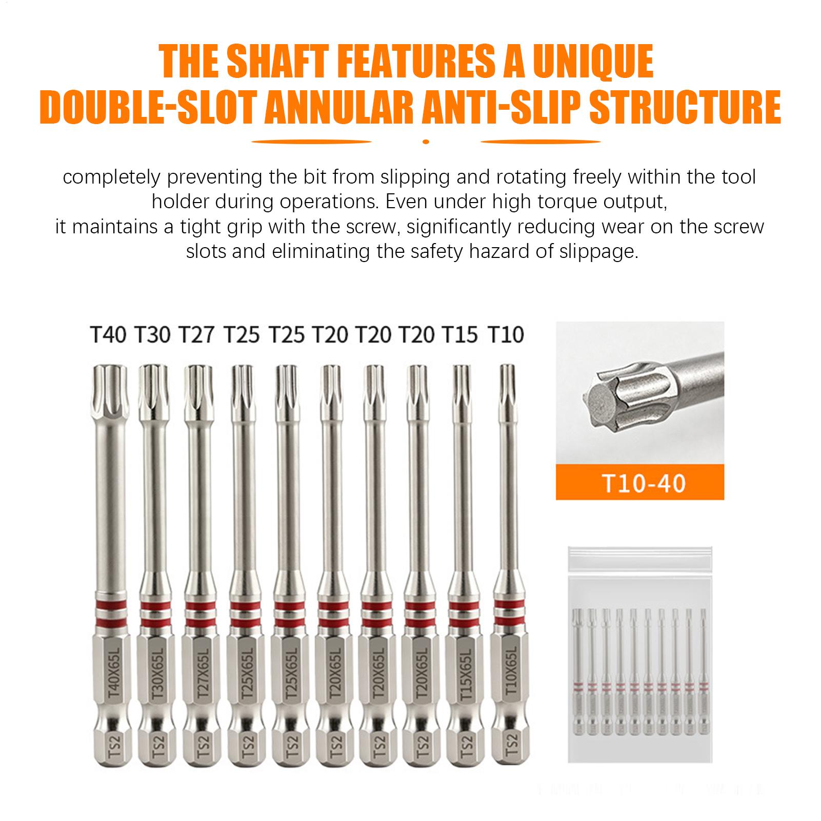 Hex Bit Set 10 Pieces 65mm S2  - Woodworking Warehouse review and price